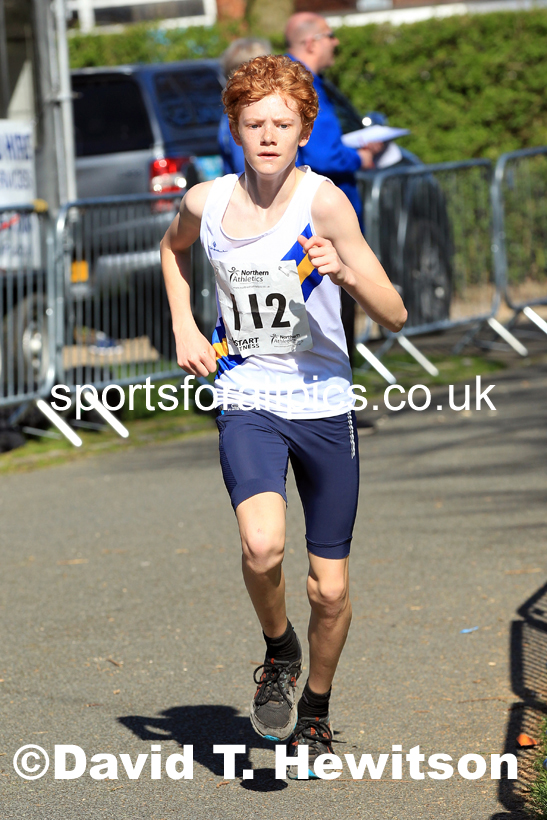 Boys Under-15s 5k, 2022 Northern 12 and 6 Stage Road Relays,  Birkenhead Park, Birkenhead, Wirral.  Photo: David T. Hewitson/Sports for All Pics